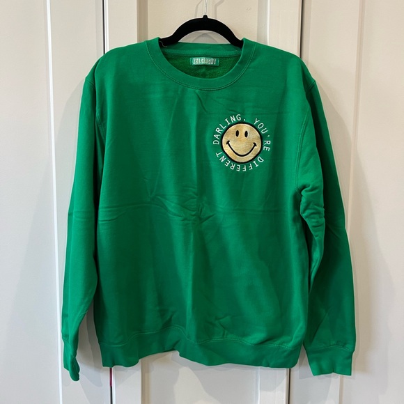 Skull House Designs | Green “Darling You’re Different” Crewneck - Picture 1 of 10